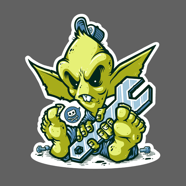 Gremlin-Sticker-ZOMBIE STICKER