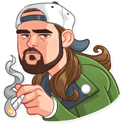 jay and silent bob funny cartoon wall sticker 6