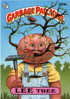 LEE Tree Funny Decal Name Sticker