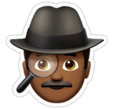 man detective medium emoji