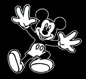 Mickey Jump Decal Sticker