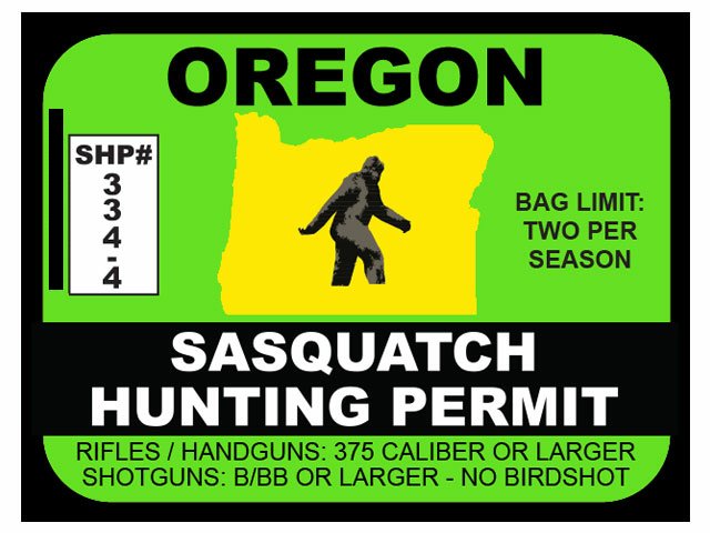 OREGON SASQ BIGFOOT
