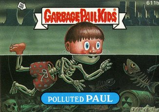 Polluted PAUL Funny Decal Name Sticker