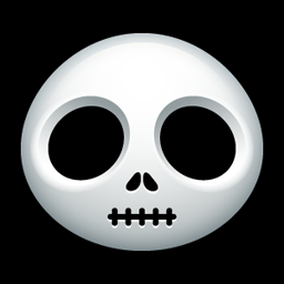 Skull Decal Sticker 12A