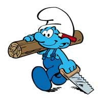 Handy Smurf Decal