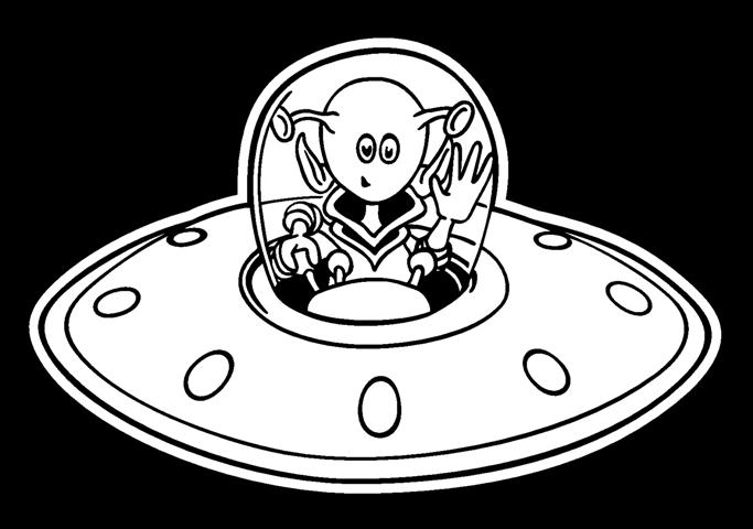 Alien Printed on White Decals 5