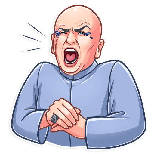 dr evil funny tv show sticker 1