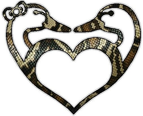 Duck Hunting LOVE Sticker 2 FILLS Skin Snake