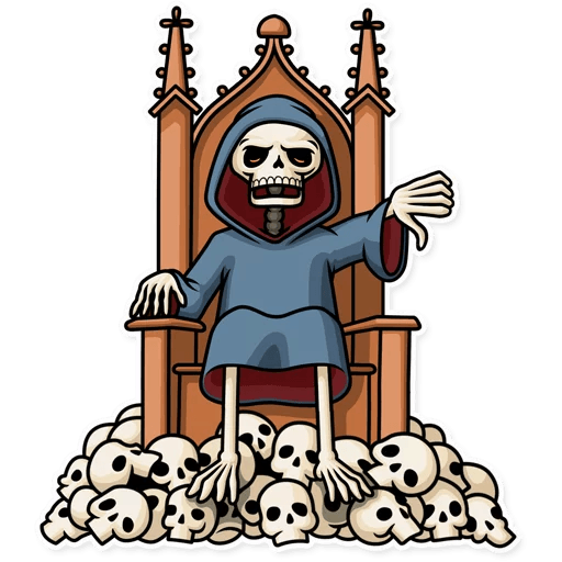 friendly death_grim reaper sticker 34