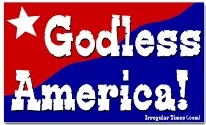 godless america bumper sticker