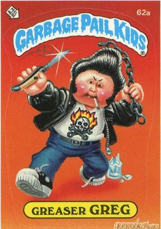 Greaser GREG Funny Sticker Name Decal