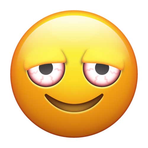 High Emoji Weed Sticker