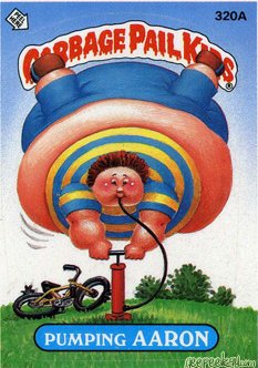 Pumping AARON Funny Decal Name Sticker