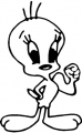 Tweety Bird Sticker Looney Toons