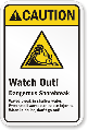 Watch Out Danger Warning Sign